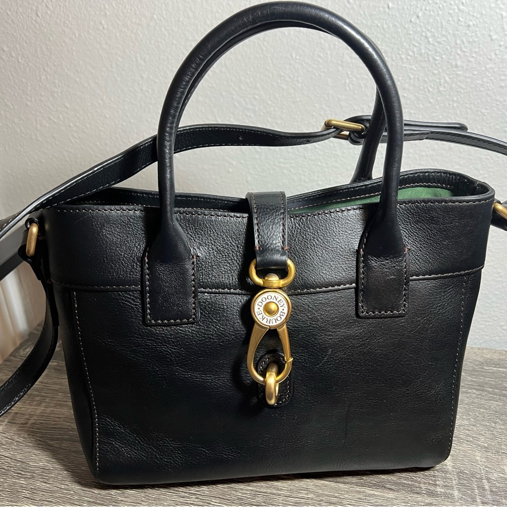 Dooney & Bourke Black Florentine Leather Amelie Tote
